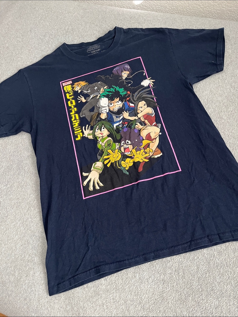 My Hero Academia Graphic Tee Medium Blue